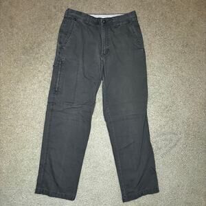 Columbia Gray Straight Leg Cargo Pants Cotton Men's Size 32 x 31